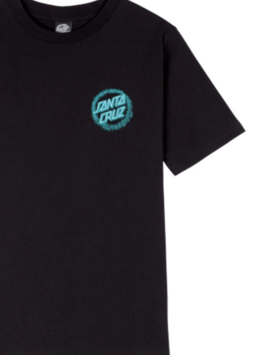 Γυναικείο T-shirt Πουά Μαύρο