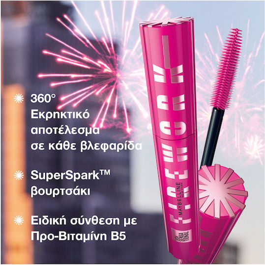 Maybelline Lash Sebsational Firework Mascara Μαύρο 10ml