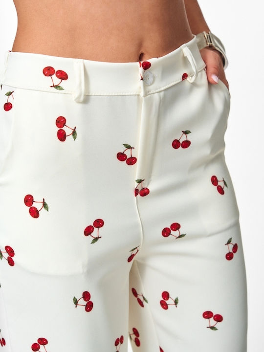 Women's White Set with Trousers