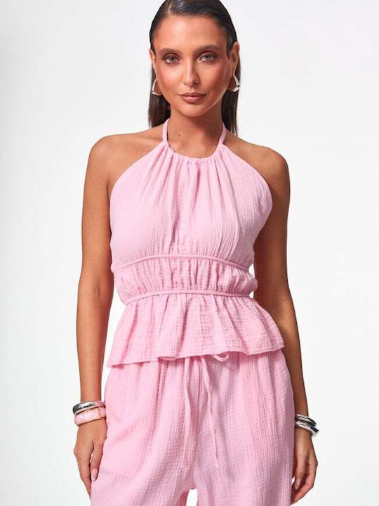 Women's Pink Set with Trousers