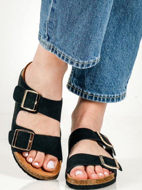 Women's Flat Sandals Black