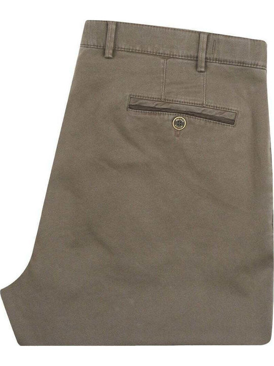 Men's Trousers Chinos Elastic Light Brown