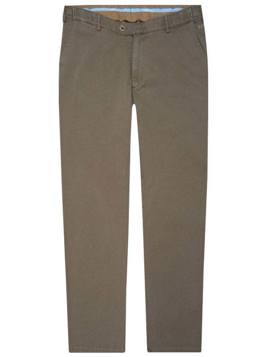Men's Trousers Chinos Elastic Light Brown