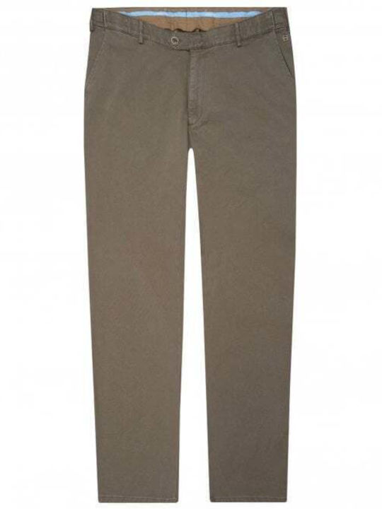 Men's Trousers Chinos Elastic Light Brown