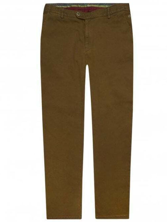 Chino Elastic Trousers Tabac Brown