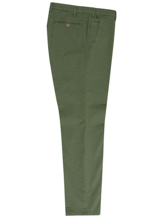 Bonn Chino Elastic Dark Olive Trousers