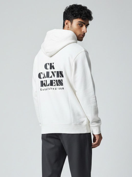 Sweatshirt with Hood White