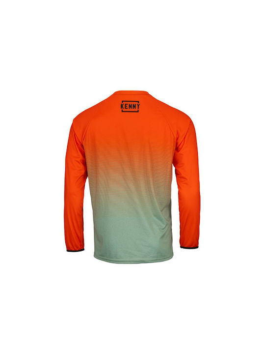 Kenny Herren Lange Ärmel Fahrradtrikot Mountain Bike Orange