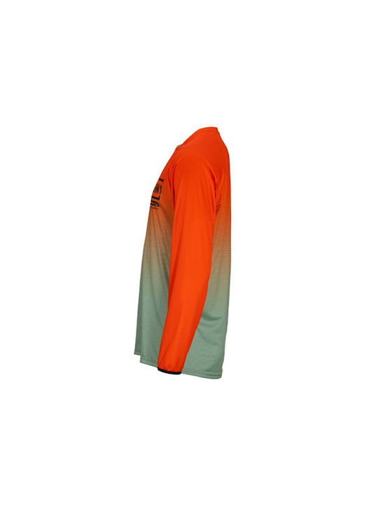 Kenny Herren Lange Ärmel Fahrradtrikot Mountain Bike Orange