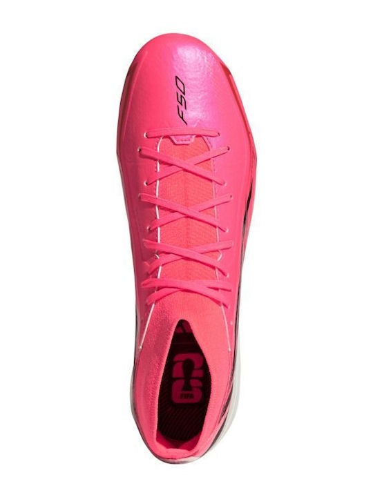 adidas League Football Shoes with Cleats FG Pink