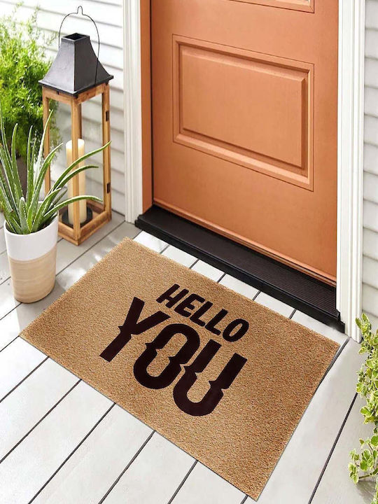 SteweHome Non-Slip Orange Doormat 70x45cm