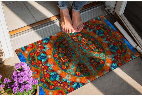 SteweHome Non-Slip Orange Doormat 70x45cm
