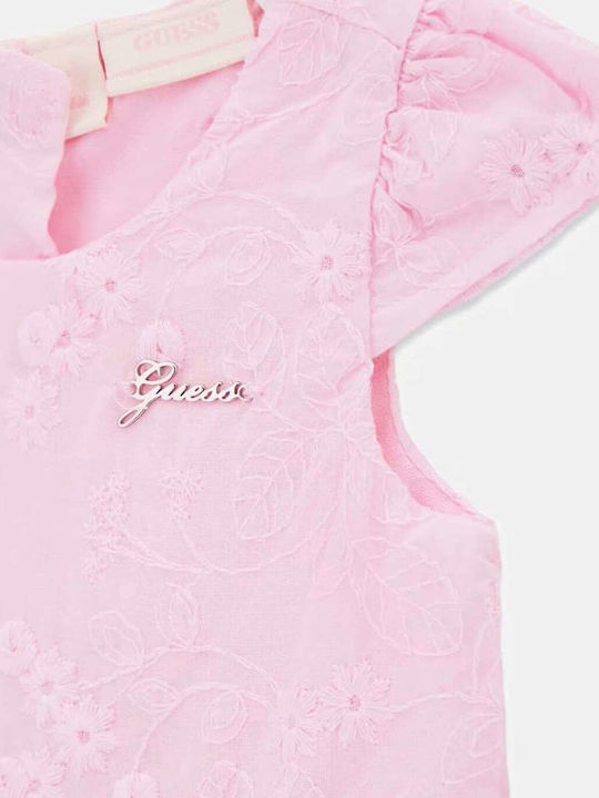 Mädchenkleider Set aus 2 mit Rosa Slip