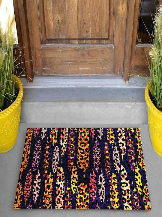 SteweHome Non-Slip Orange Doormat 70x45cm