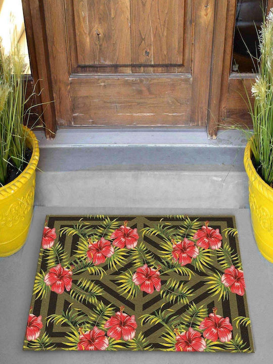 SteweHome Non-Slip Green Doormat 70x45cm