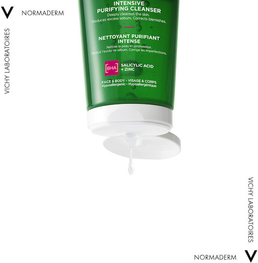 Vichy Normaderm Phytosolution Gel Reinigung Gesicht für Akne-anfällige Haut 200ml