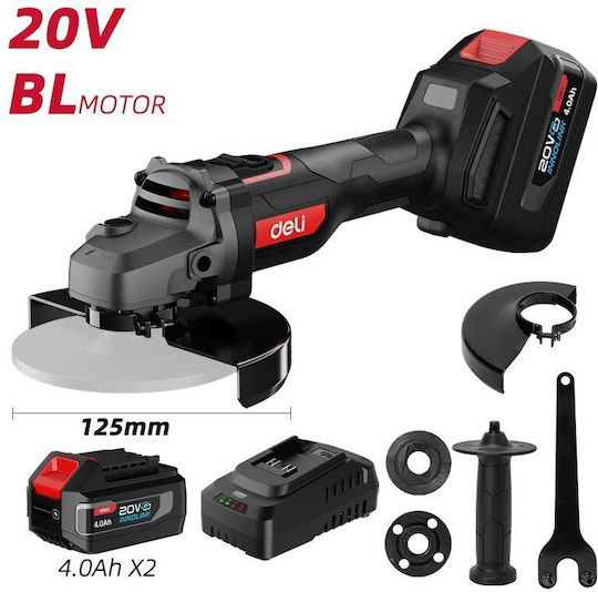 Deli DE-JM20-2D4 Τροχός 125mm Μπαταρίας Brushless