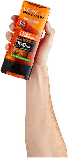 L'Oreal Paris Men Expert Hydra Energetic Gel de Duș pentru Bărbați cu Glicerină Hidratant 400ml