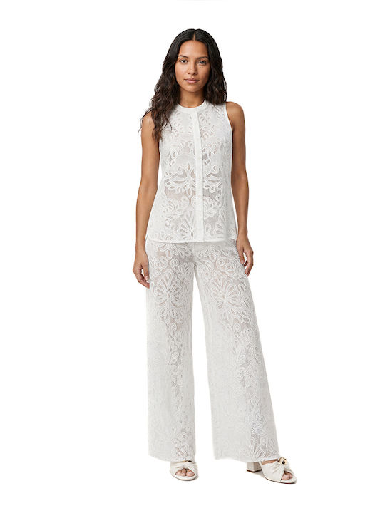 Sleeveless Women's Shirt White