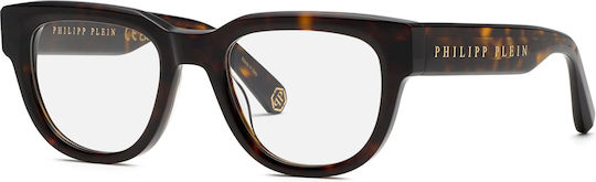 Philipp Plein Men's Acetate Brown Prescription Eyeglass Frame VPP146M510722