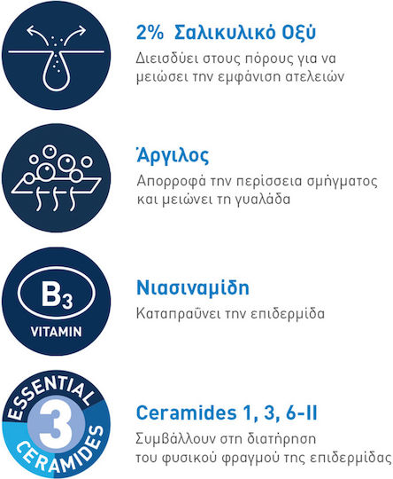CeraVe Blemish Control Gel Καθαρισμού Προσώπου για Ακνεϊκές Επιδερμίδες 236ml