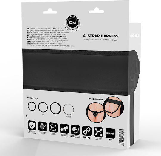 Cock Miller Strapon Set Realistic Dildo Vibration Suction Cup Remote Control 21.5cm