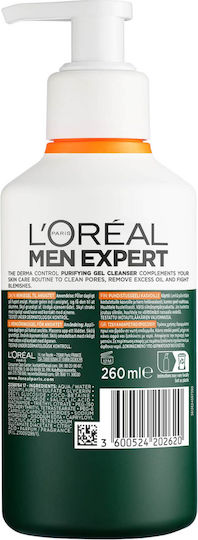 L'Oreal Paris Men Expert Derma Control Gel Cleansing Face for Acne-Prone Skin 260ml