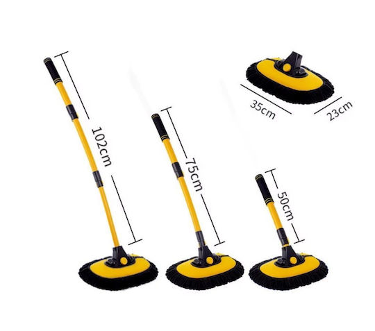 Auto-Reinigung Bürste 3 1 Verstellbarer Teleskopgriff 50-102cm Kopf Microfiber Chenille