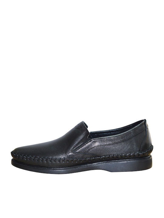 Leather Men's Casual Black Shoes