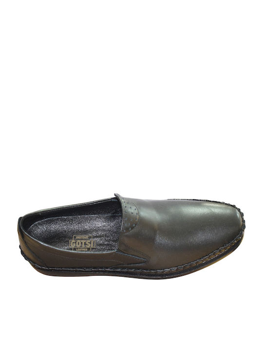 Leather Men's Casual Black Shoes