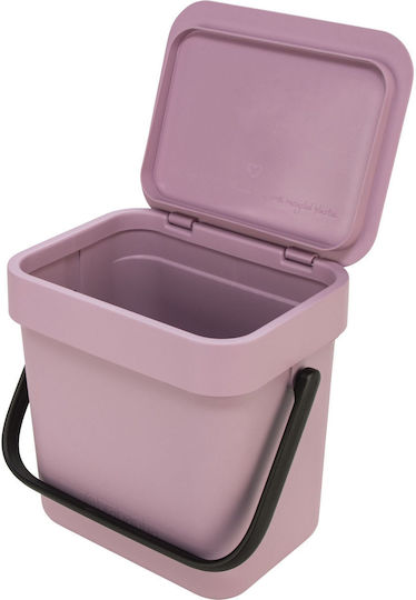 Brabantia Κάδος Ανακύκλωσης Πλαστικός Ροζ 3lt