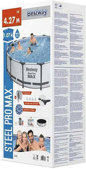Bestway Schwimmbecken mit Metallic-Rahmen