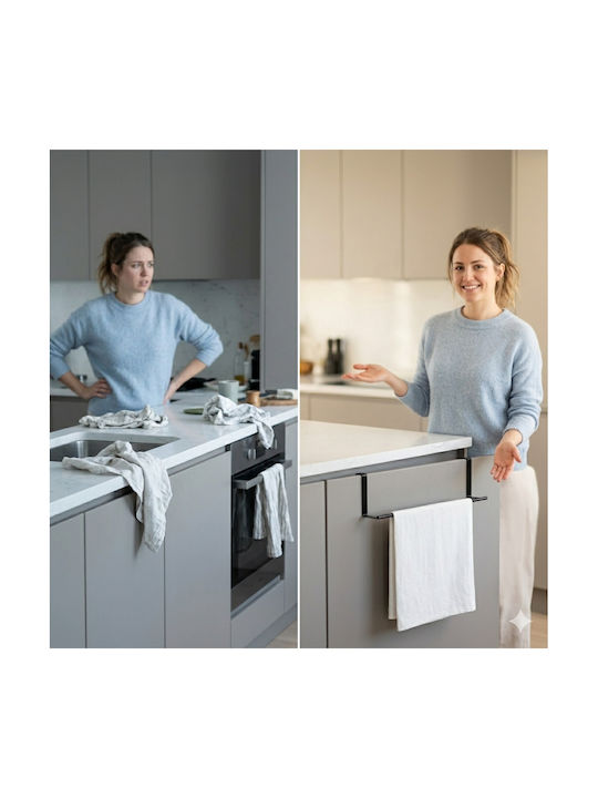 Femmit Bucătărie Hangers Metalică 30 cm Neagră