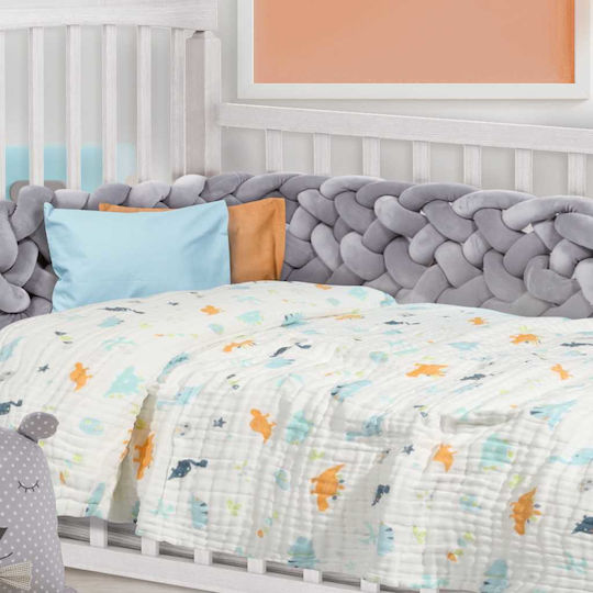 Das Home Babydecke Kinderbett Line Mehrfarbig 105x150cm