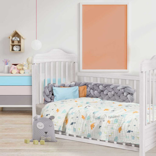 Das Home Babydecke Kinderbett Line Mehrfarbig 105x150cm