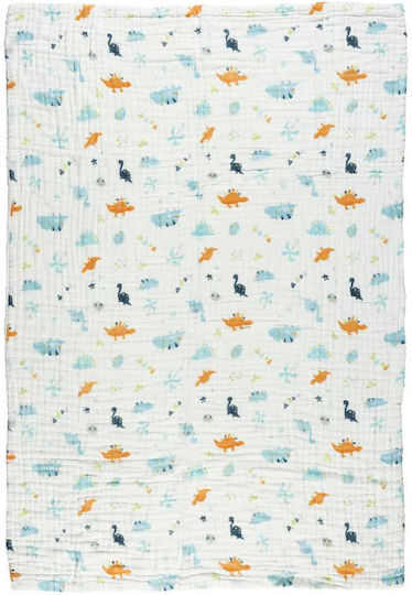 Das Home Babydecke Kinderbett Line Mehrfarbig 105x150cm