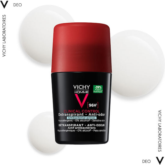 Vichy Homme Clinical Control Anti Odor Αποσμητικό 96h σε Roll-On 50ml