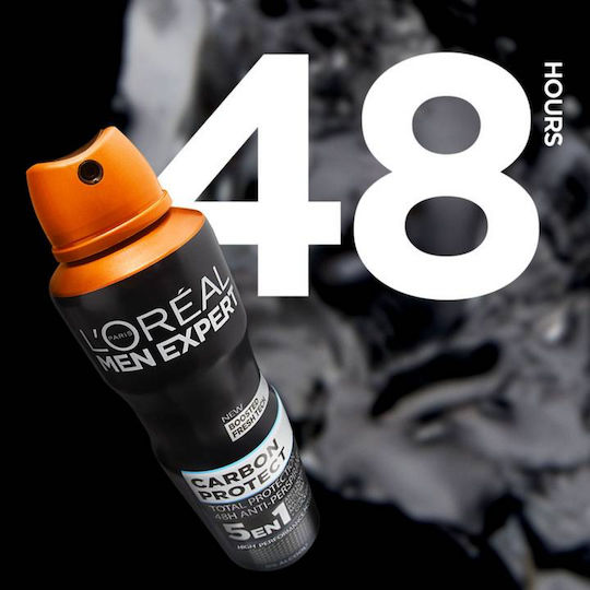 L'Oreal Paris Men Expert Carbon Protect 4 σε 1 Αποσμητικό 48h σε Spray 150ml
