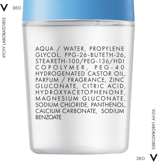 Vichy Mineral Αποσμητικό 48h σε Roll-On Χωρίς Αλουμίνιο 50ml