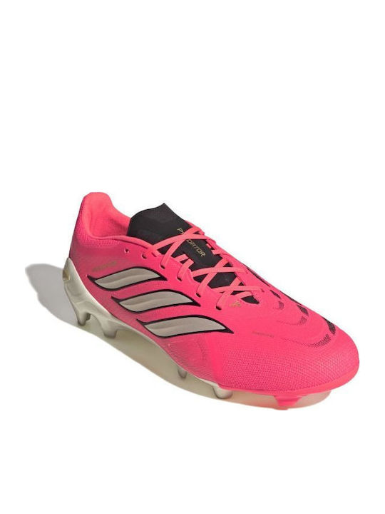 adidas Predator League Football Shoes with Cleats FG Pink