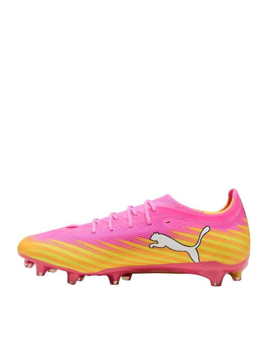 PUMA Ultra 6 Pro FG/AG Football Shoes with Cleats Pink