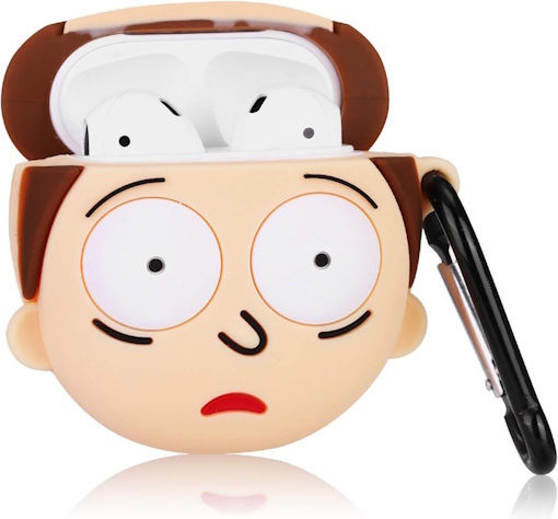 Rick & Morty Силиконов Калъф С Кука Morty За Apple AirPods 1 / AirPods 2
