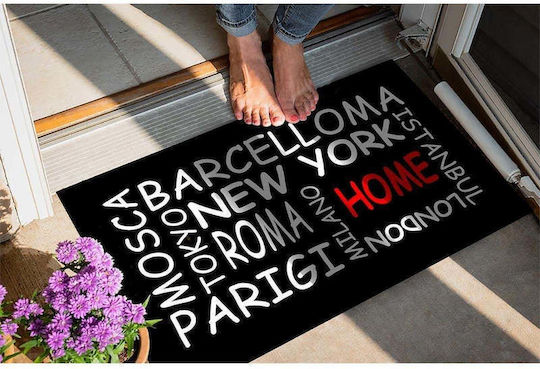 SteweHome Non-Slip Orange Doormat 70x45cm