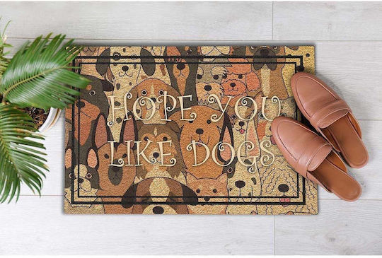 SteweHome Non-Slip Orange Doormat 70x45cm
