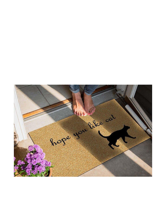 SteweHome Non-Slip Orange Doormat 70x45cm