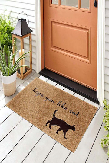 SteweHome Non-Slip Orange Doormat 70x45cm