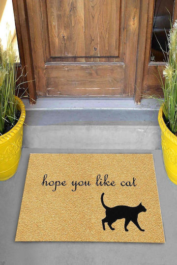 SteweHome Non-Slip Orange Doormat 70x45cm