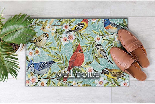 SteweHome Non-Slip Orange Doormat 70x45cm