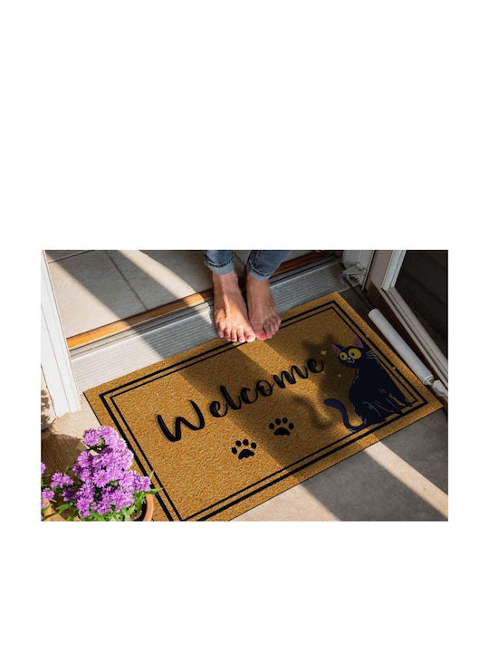 SteweHome Non-Slip Orange Doormat 70x45cm