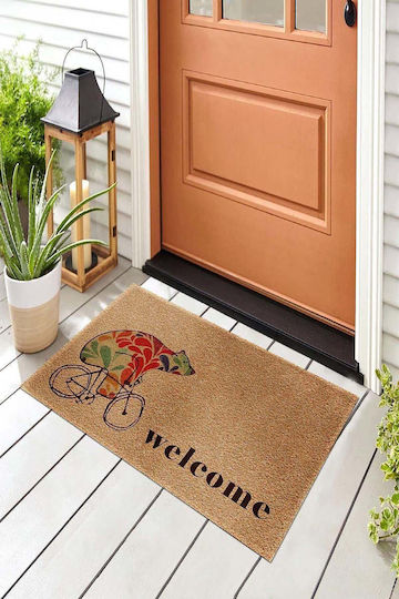 SteweHome Orange Entrance Doormat 70x45cm STE-029118-P29118 Orange